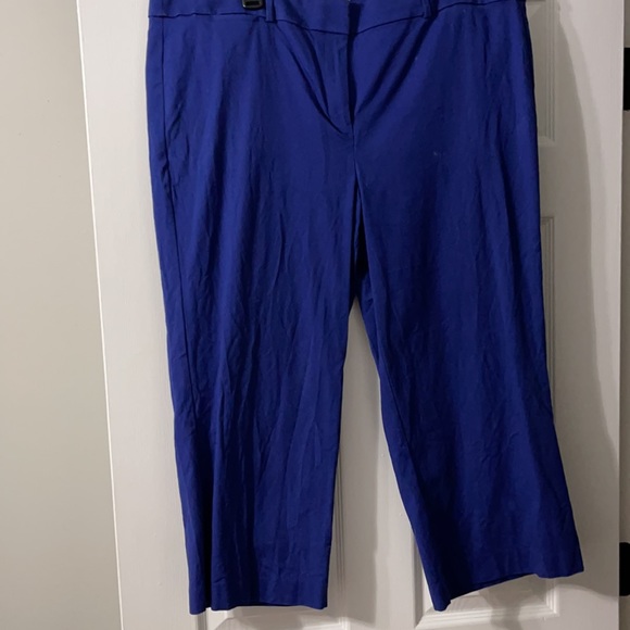 Loft outlet women cropped wide leg pants in blue - Picture 2 of 4